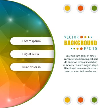 web ve mobil uygulamalar, illüstrasyon şablon tasarım, iş Infographic, sayfa, broşür, afiş, tanıtım, poster, kapak, kitapçık, belge için yaratıcı soyut kavram vektör arka plan.
