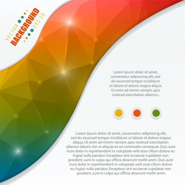 web ve mobil uygulamalar, illüstrasyon şablon tasarım, iş Infographic, sayfa, broşür, afiş, tanıtım, poster, kapak, kitapçık, belge için yaratıcı soyut kavram vektör arka plan.