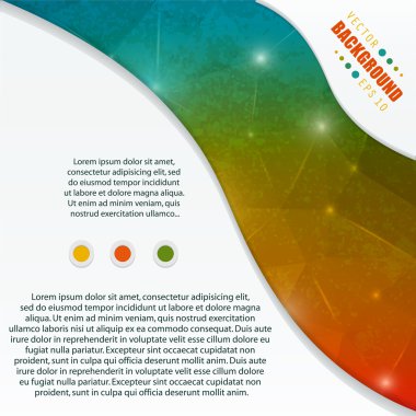 web ve mobil uygulamalar, illüstrasyon şablon tasarım, iş Infographic, sayfa, broşür, afiş, tanıtım, poster, kapak, kitapçık, belge için yaratıcı soyut kavram vektör arka plan.