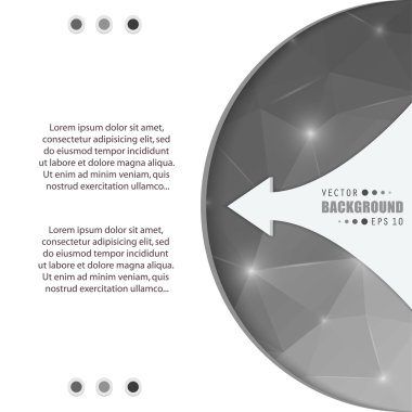 web ve mobil uygulamalar, illüstrasyon şablon tasarım, iş Infographic, sayfa, broşür, afiş, tanıtım, poster, kapak, kitapçık, belge için yaratıcı soyut kavram vektör arka plan.