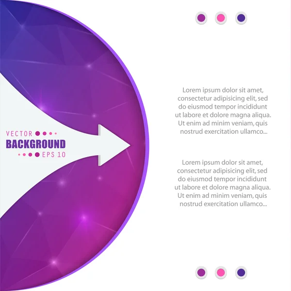 Absztrakt kreatív koncepció vector háttér-Web és mobil alkalmazások, illusztráció sablon design, üzleti infographic, oldal, prospektus, banner, bemutató, poszter, borító, füzet, dokumentum. — Stock Vector