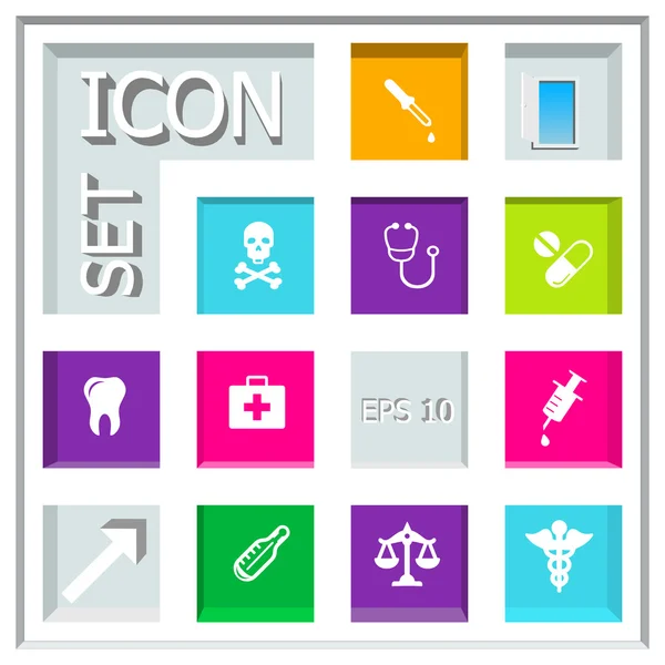 Abstract creative concept vector set of healthcare and medical icons for web and mobile app isolated on background, art illustration template design, business infographic and social media, symbol. — Stock Vector
