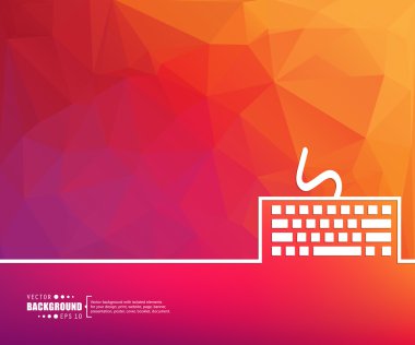 web ve mobil uygulamalar, illüstrasyon şablon tasarım, iş Infographic, sayfa, broşür, afiş, tanıtım, poster, kapak, kitapçık, belge için yaratıcı soyut kavram vektör arka plan.