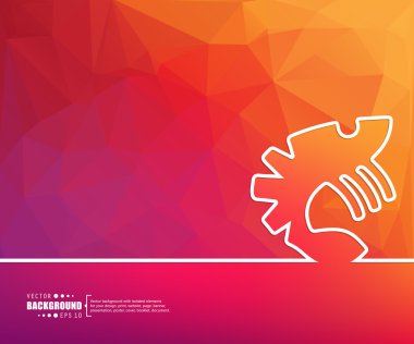 web ve mobil uygulamalar, illüstrasyon şablon tasarım, iş Infographic, sayfa, broşür, afiş, tanıtım, poster, kapak, kitapçık, belge için yaratıcı soyut kavram vektör arka plan.