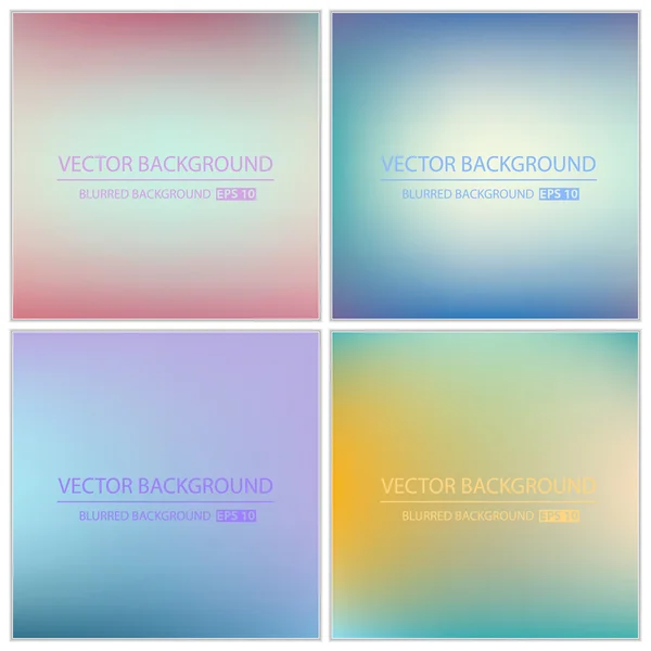 Resumen Concepto creativo vector multicolor conjunto de fondo borroso. Para aplicaciones web y móviles, diseño de plantillas de ilustración de arte, infografía de negocios y redes sociales, decoración moderna. — Vector de stock