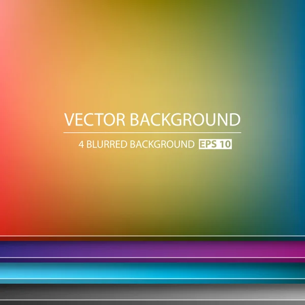 Abstract Creative concept vector multicolored blurred background set. For Web and Mobile Applications, art illustration template design, business infographic and social media, modern decoration. — Stock Vector