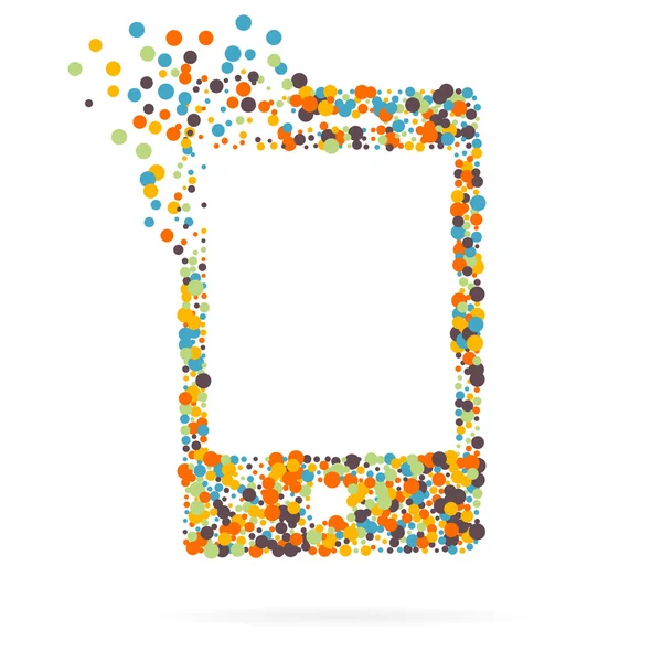 Abstrakte kreative Konzept Vektor-Symbol des Smartphones für Web-und mobile Anwendungen isoliert auf dem Hintergrund. Vektor Illustration Vorlage Design, Business-Infografik und soziale Medien, Origami-Symbole. — Stockvektor