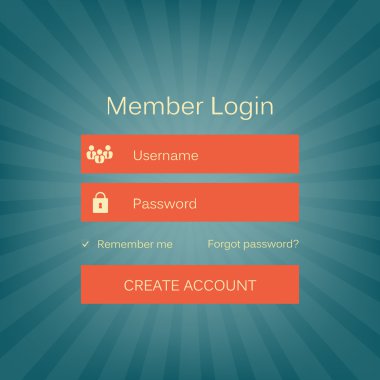 Mobile vector user ui kit form interface. For web page, site bar, art flat icon, device design theme, modern menu app, contact empty box, modern banner, digital gui, media player, widget, mockup set.