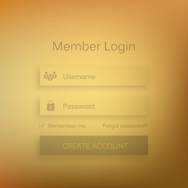 Mobile vector user ui kit form interface. For web page, site bar, art flat icon, device design theme, modern menu app, contact empty box, modern banner, digital gui, media player, widget, mockup set.