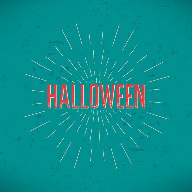 Abstract Creative concept vector design layout with text - halloween. For web and mobile icon isolated on background, art template, retro elements, logos, identity, labels, badge, ink, tag, old card.