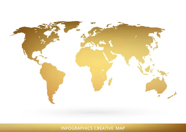 Mappa astratta del concetto creativo vettore del mondo per applicazioni Web e mobili isolate sullo sfondo. Illustrazione vettoriale, progettazione di modelli creativi, Software aziendale e social media, origami . — Vettoriale Stock