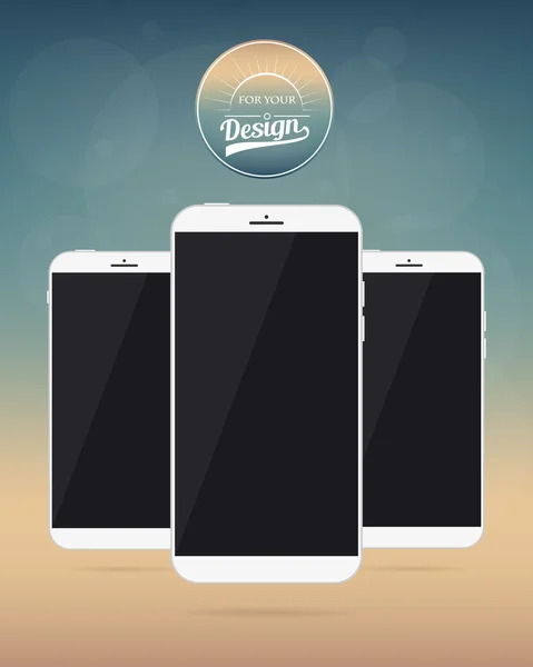 Resumen Concepto creativo vector smartphone. Para web, aplicaciones móviles aisladas en el fondo de malla, plantilla de arte de diseño, infografía plana de negocios, redes sociales, ui, objeto de estilo de maqueta, nuevo dispositivo — Vector de stock