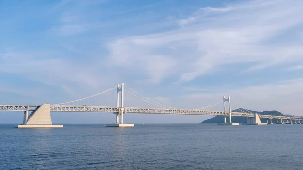 Landskapsbild Över Gwanganbron Vid Busan Korea — Stockfoto