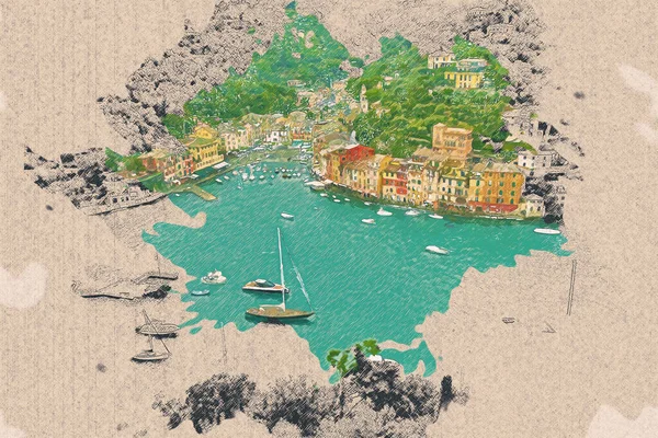 이탈리아 해안의 천연색 — 스톡 사진