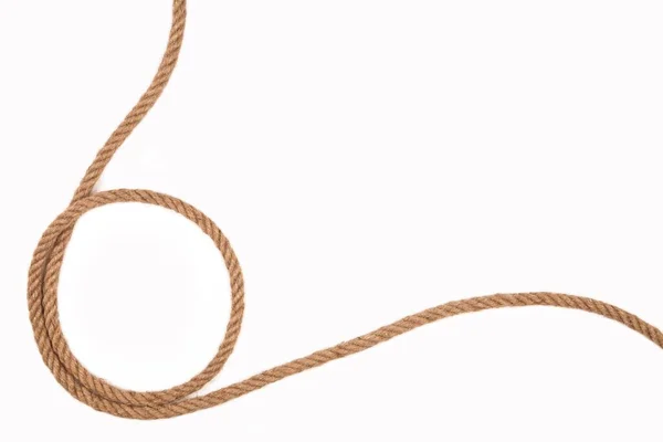 Knots from a rope on a white background — Stock Photo, Image