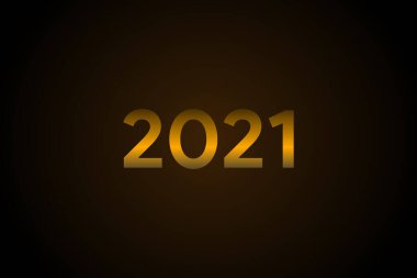 3D Efekt Işıklı Mutlu 2021 Yılları Zarif Tasarım. 3d illüstrasyon oluşturma