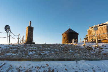 Çek Cumhuriyeti 'ndeki Snezka gezisinde, Ulusal Park Krkonose, Top Snezka