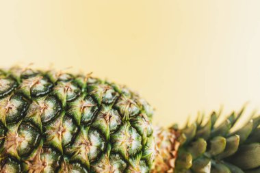 Yan yatmış bir ananas. Seyahat ve tatil kavramı