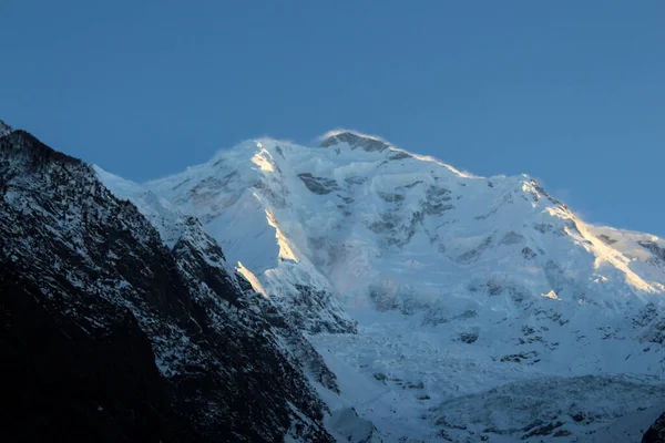 Kış dağ manzarası, Hunza Vadisi Dağları manzarası, Kuzey Pakistan, Gilgit-Baltistan
