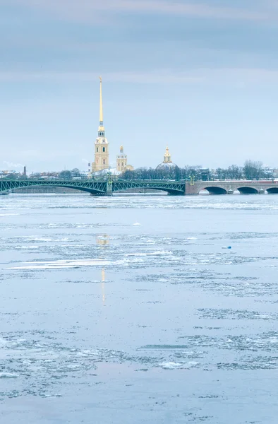 Vista da Fortaleza de Pedro e Paulo. São Petersburgo — Fotografia de Stock