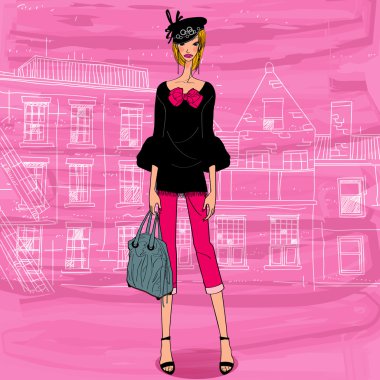 şık moda modeli
