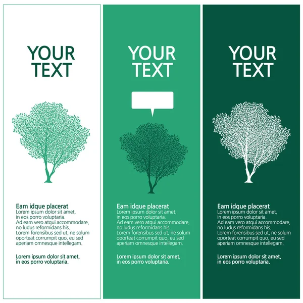 Lush trees, tree silhouette design set — Stock Illustration Lush trees, tree silhouette design set Royalty Free Stock Illustrations