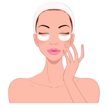 güzel kadının Cilt Bakımı