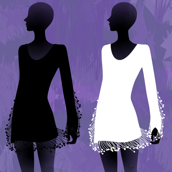 Robe silhouette — Image vectorielle