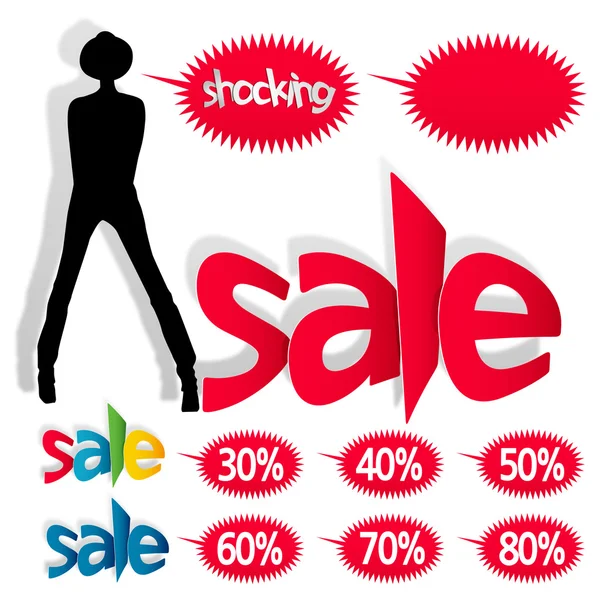 Fashion sales — Stock Vector