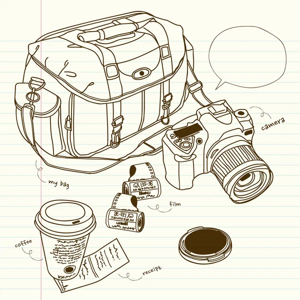 Disparar para un viaje — Vector de stock