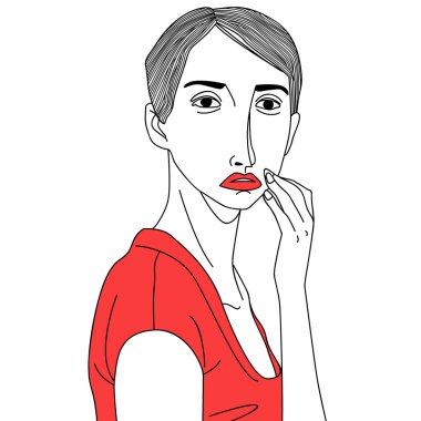 düşünme güzellik kadın