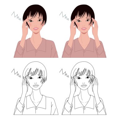 baş ağrısı, migren kadınlarda kadınla