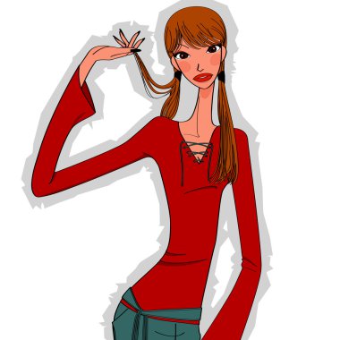 sonbahar tarzı güzel kız