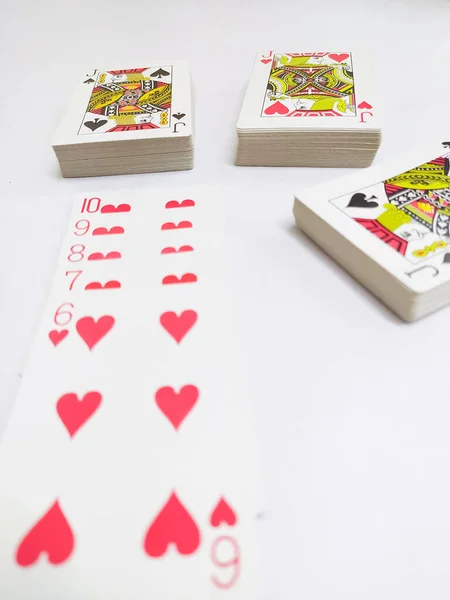 Rummy Poker Pasjans Gry Karty — Zdjęcie stockowe