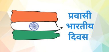 Pravasi bharatiya divaları 9 Ocak 'ta NRI Günü' nde dünyadaki yerleşim yeri olmayan yerlilere Hintçe ve İngilizce dilek diliyor.