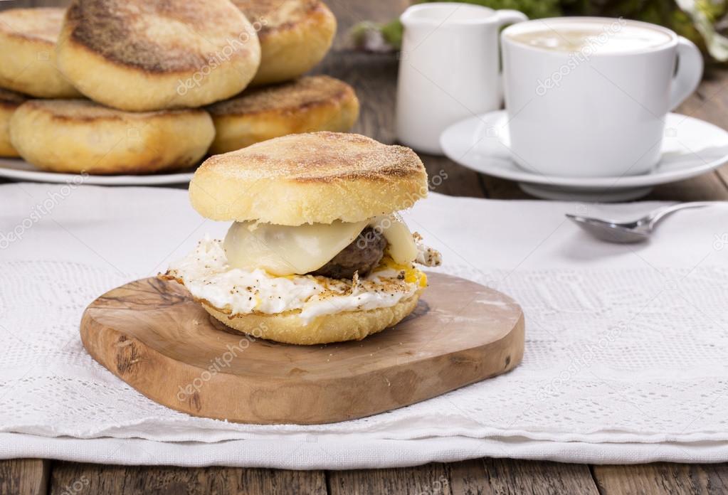 Homemade English Muffin Breakfast Sandwich