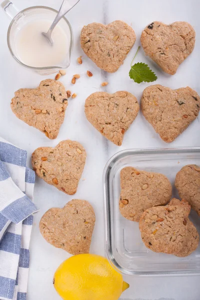 Heart shaped cookies. — Stock Photo, Image