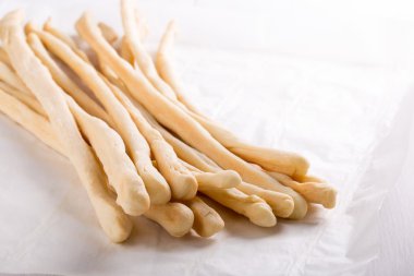 Gevrek breadsticks. Grisini