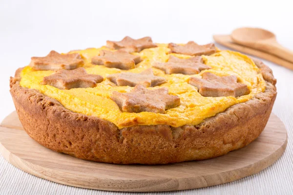 Torta di zucca fatta in casa — Foto Stock