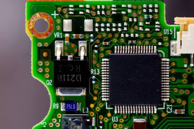 Çipli yazdırılmış devre kartının bir parçası