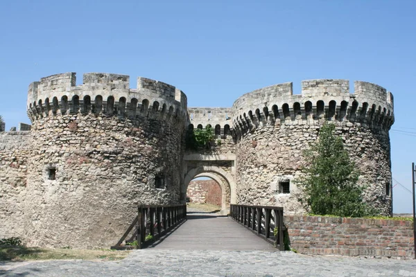 Zindan Kapija Puerta Zindan Una Las Puertas Fortaleza Medieval Belgrado —  Fotos de Stock