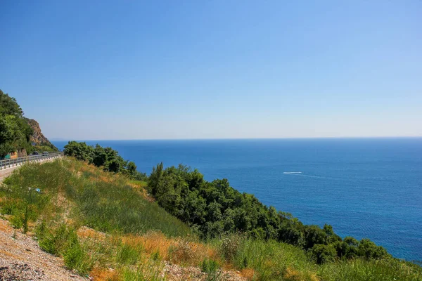 View Road Adriatic Sea Place Budva Montenegro — Stock Photo, Image