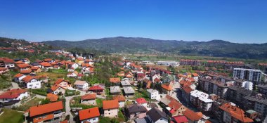 Bosna-Hersek 'in Doboj kentinde bulunan Gradina kalesinden manzara