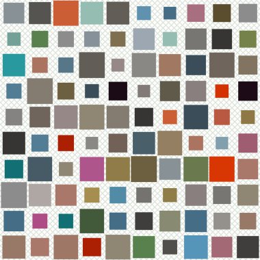 Soyut desen - kareler desen farklı renklerde serin