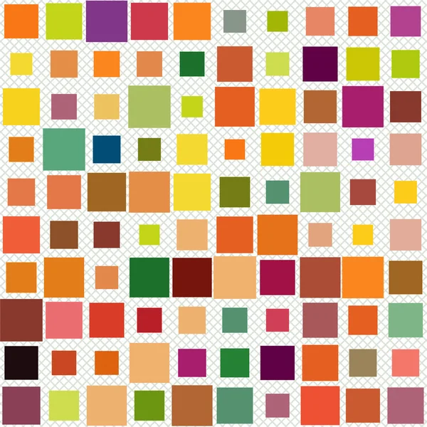 Cool Abstract Pattern - Modèle de carrés en différentes couleurs — Image vectorielle