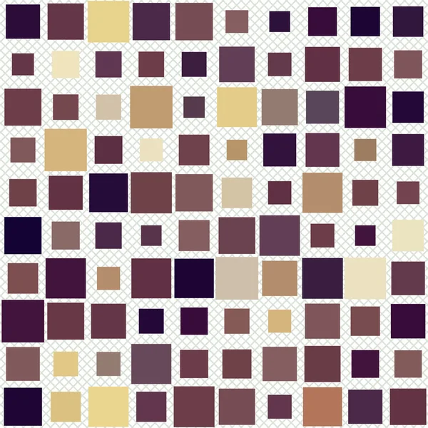 Cool patrón abstracto - Patrón de cuadrados en diferentes colores — Vector de stock