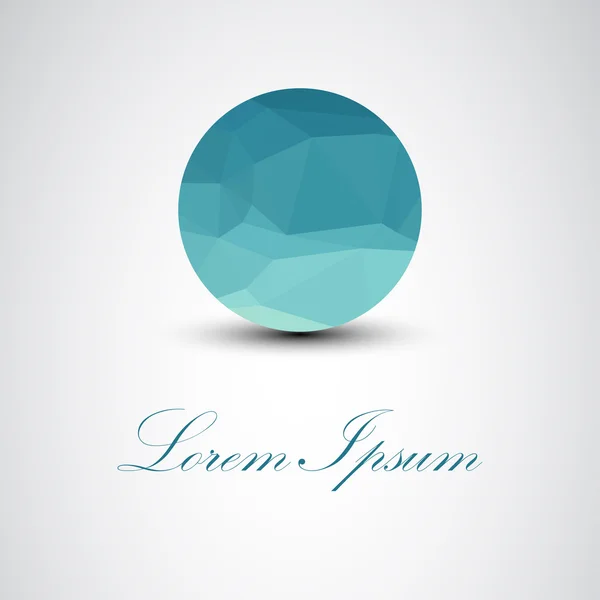 Trendy Kristal mücevher Logo öğe s geometrik düşük çokgen tarzı görsel kimlik vektör Eps 10 üçgene