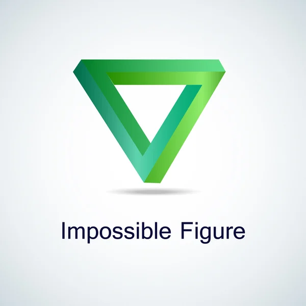 Logo del triángulo Resumen Plantilla de diseño de vectores de bucle imposible infinito. Logo del icono corporativo. Concepto lineal de infinito cuadrado creativo. Rompecabezas lógico. Anillo triangular infinito — Vector de stock