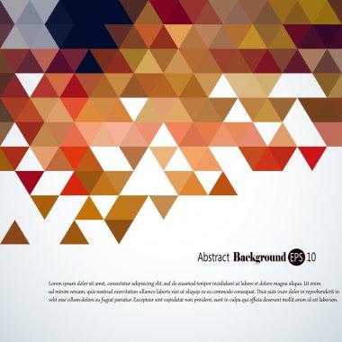Renkli üçgenler ile harika geometrik arka plan