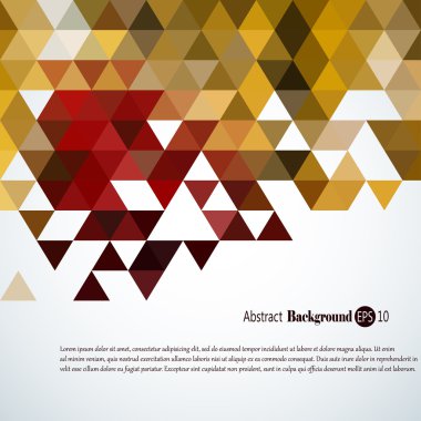 Renkli üçgenler ile harika geometrik arka plan